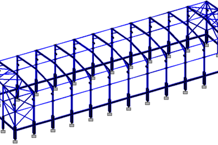 Structural Steel Frame Analysis